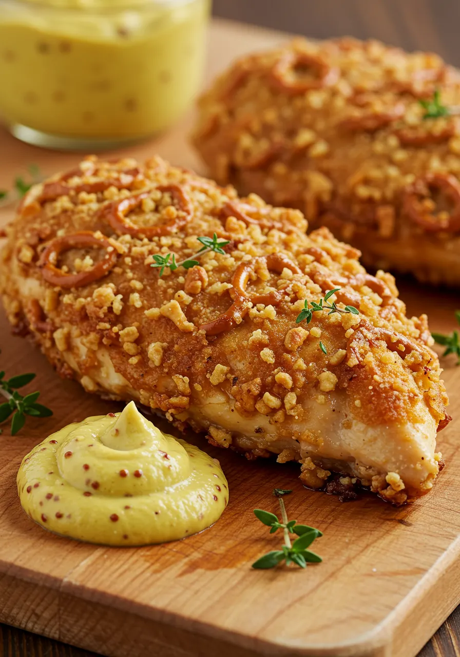 Pretzel Chicken with Mustard - secondary view